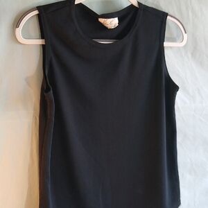 Kathie Lee Collection Classic Black Tank Top